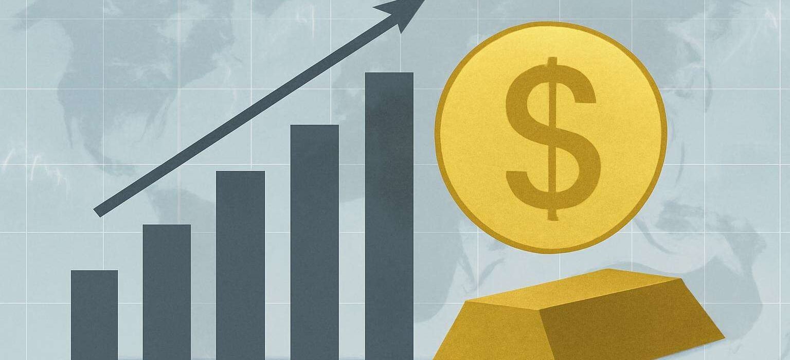 Juro longo americano sobe, dólar vai ao topo de dois meses e ouro recua