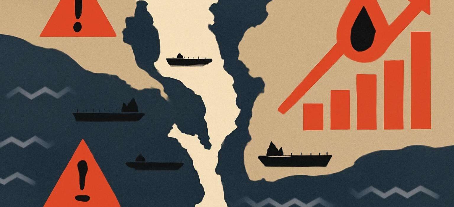 Ataques no Estreito de Ormuz derrubam fluxo de petróleo e sustentam Brent acima de US$ 100