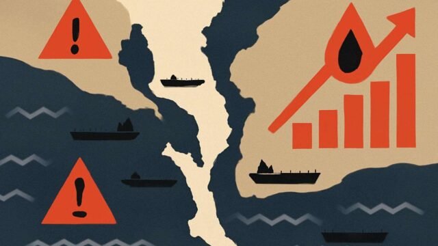 Ataques no Estreito de Ormuz derrubam fluxo de petróleo e sustentam Brent acima de US$ 100