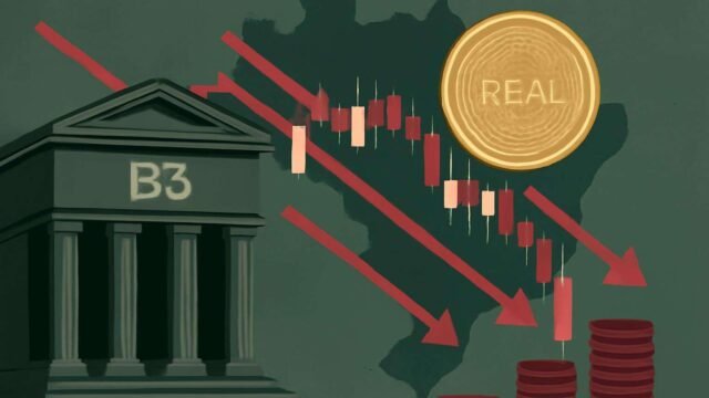 Ibovespa cai 0,74% e dólar volta a R$ 5,01, com bancos e Vale liderando a baixa