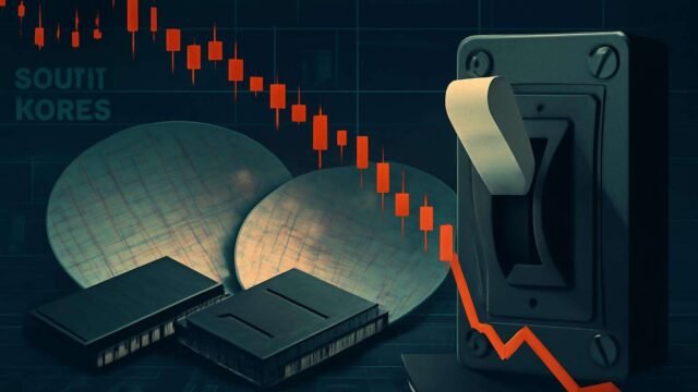 Bolsa coreana cai 7,57% com circuit breaker e arrasta fabricantes de memória