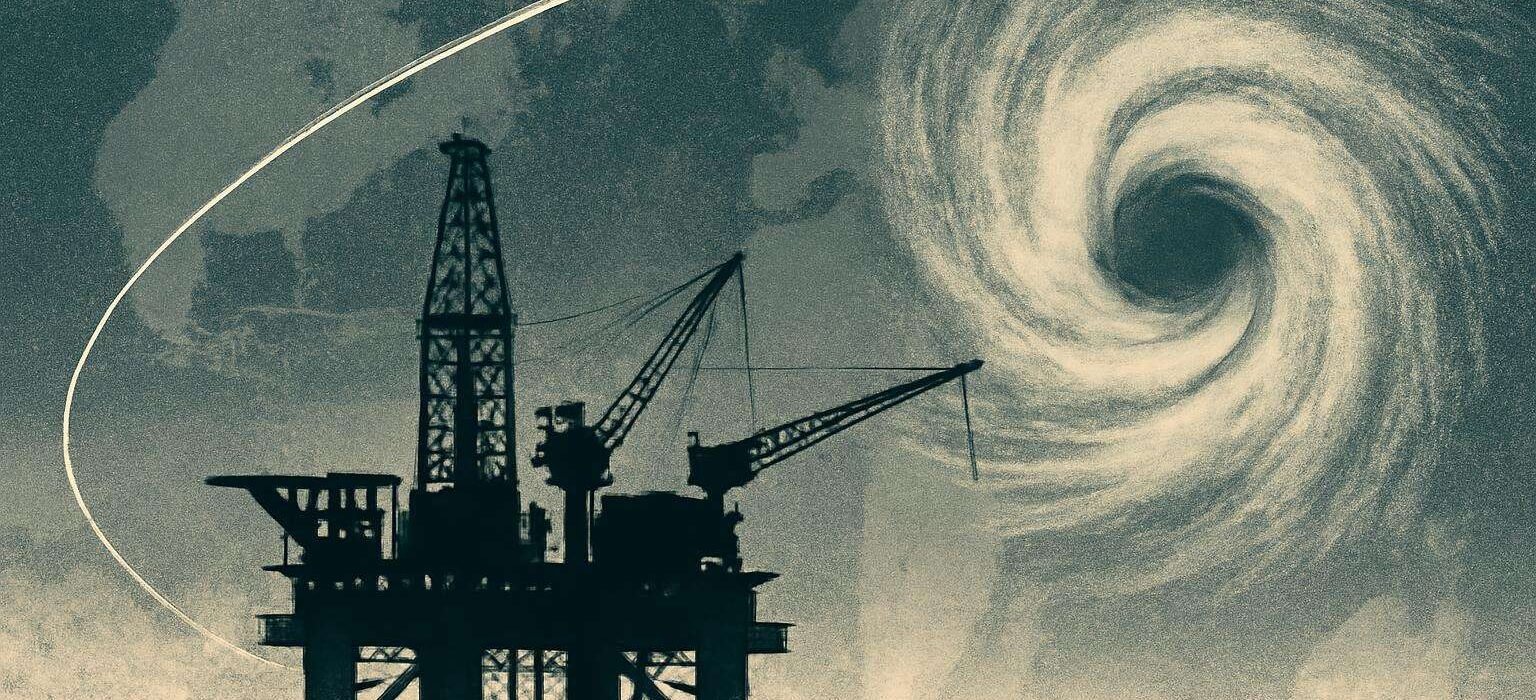 Petróleo segue acima de US$ 100 com guerra no Oriente Médio e furacão fechando produção no Golfo do México